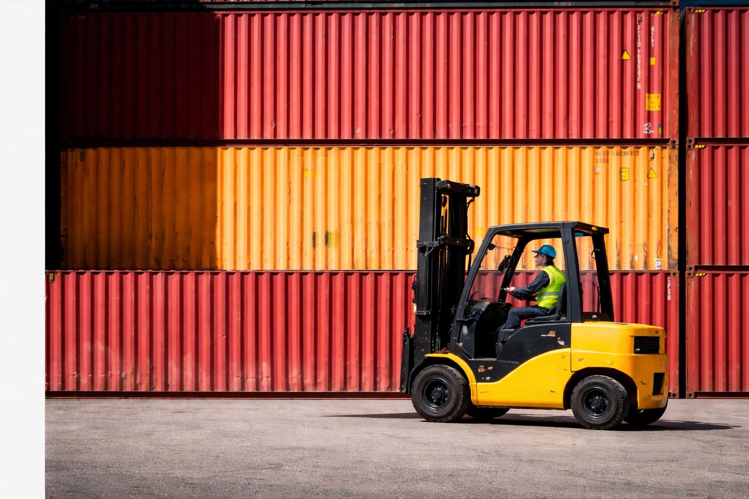 Freight terminal containers